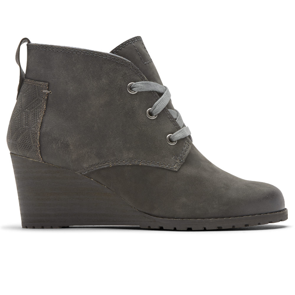 Botas Rockport Mujer Mexico - Cobb Hill Lucinda Chukka Negros - GHOKA5627